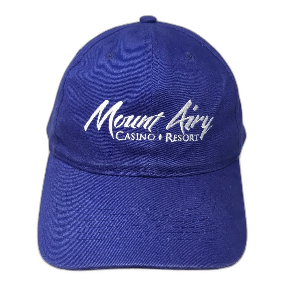 AMC Deluxe Headwear Baseball Cap Blue One Size Adjustable Strapback Hat Casino